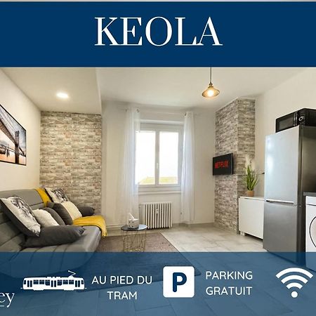 Homey Keola - Parking Prive Gratuit - Aux Portes De Geneve - Au Pied Du Tram - Appartement Avec 1 Chambre Et Un Grand Salon Avec Un Canape-Lit Ambilly Exterior foto