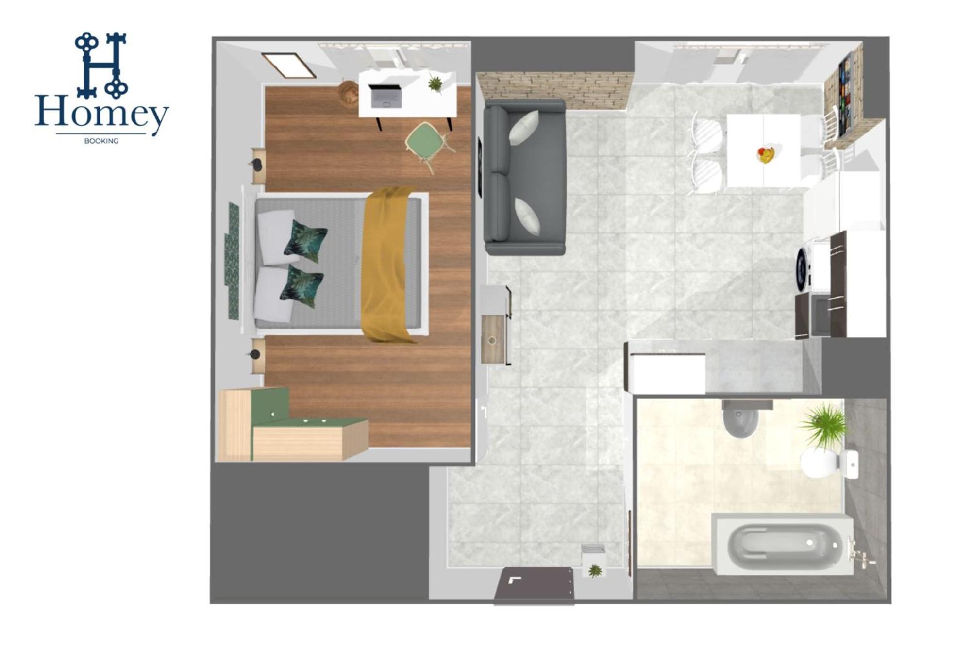 Homey Keola - Parking Prive Gratuit - Aux Portes De Geneve - Au Pied Du Tram - Appartement Avec 1 Chambre Et Un Grand Salon Avec Un Canape-Lit Ambilly Exterior foto