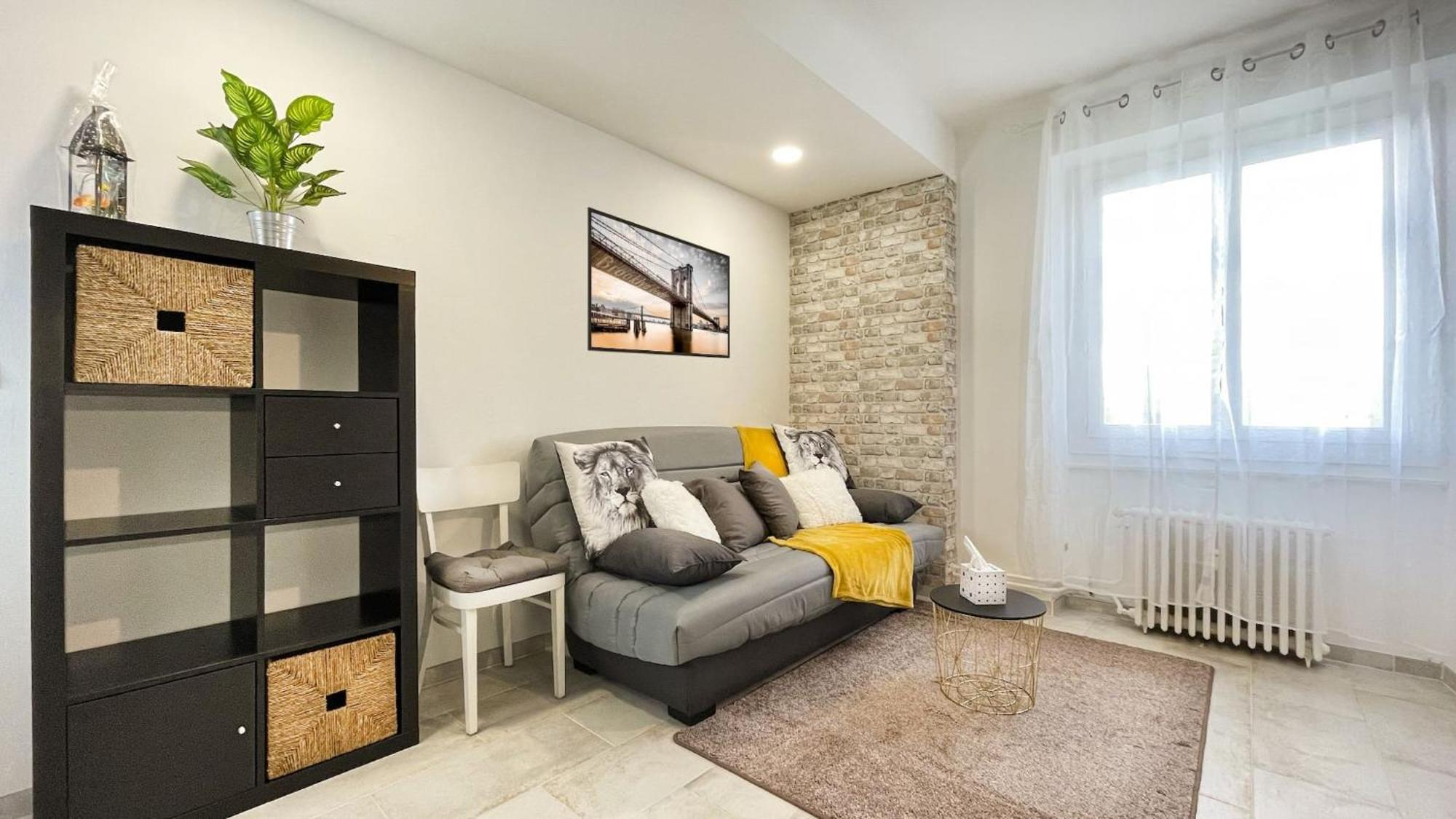 Homey Keola - Parking Prive Gratuit - Aux Portes De Geneve - Au Pied Du Tram - Appartement Avec 1 Chambre Et Un Grand Salon Avec Un Canape-Lit Ambilly Exterior foto