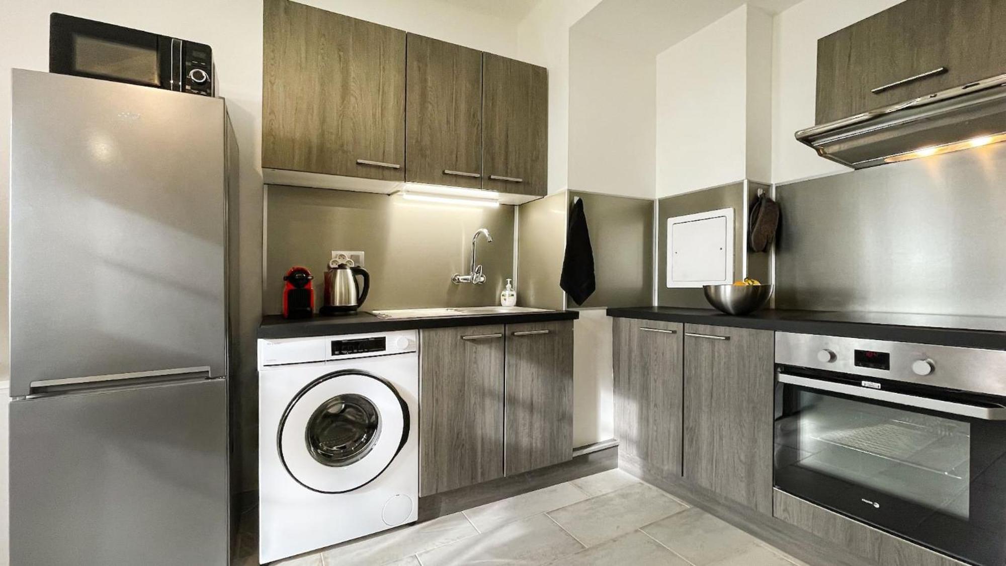 Homey Keola - Parking Prive Gratuit - Aux Portes De Geneve - Au Pied Du Tram - Appartement Avec 1 Chambre Et Un Grand Salon Avec Un Canape-Lit Ambilly Exterior foto