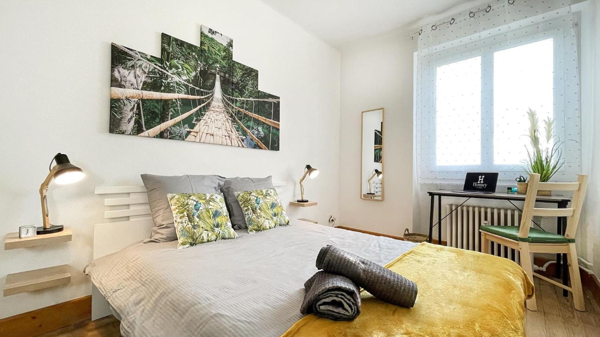 Homey Keola - Parking Prive Gratuit - Aux Portes De Geneve - Au Pied Du Tram - Appartement Avec 1 Chambre Et Un Grand Salon Avec Un Canape-Lit Ambilly Exterior foto
